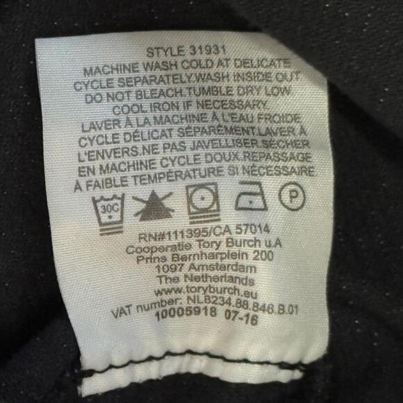 Tory Burch black corduroy straight Skinny leg pants  Size 24 - Picture 5 of 7